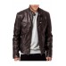 New Trendy Stand-up Collar Leather Plus Size Jacket